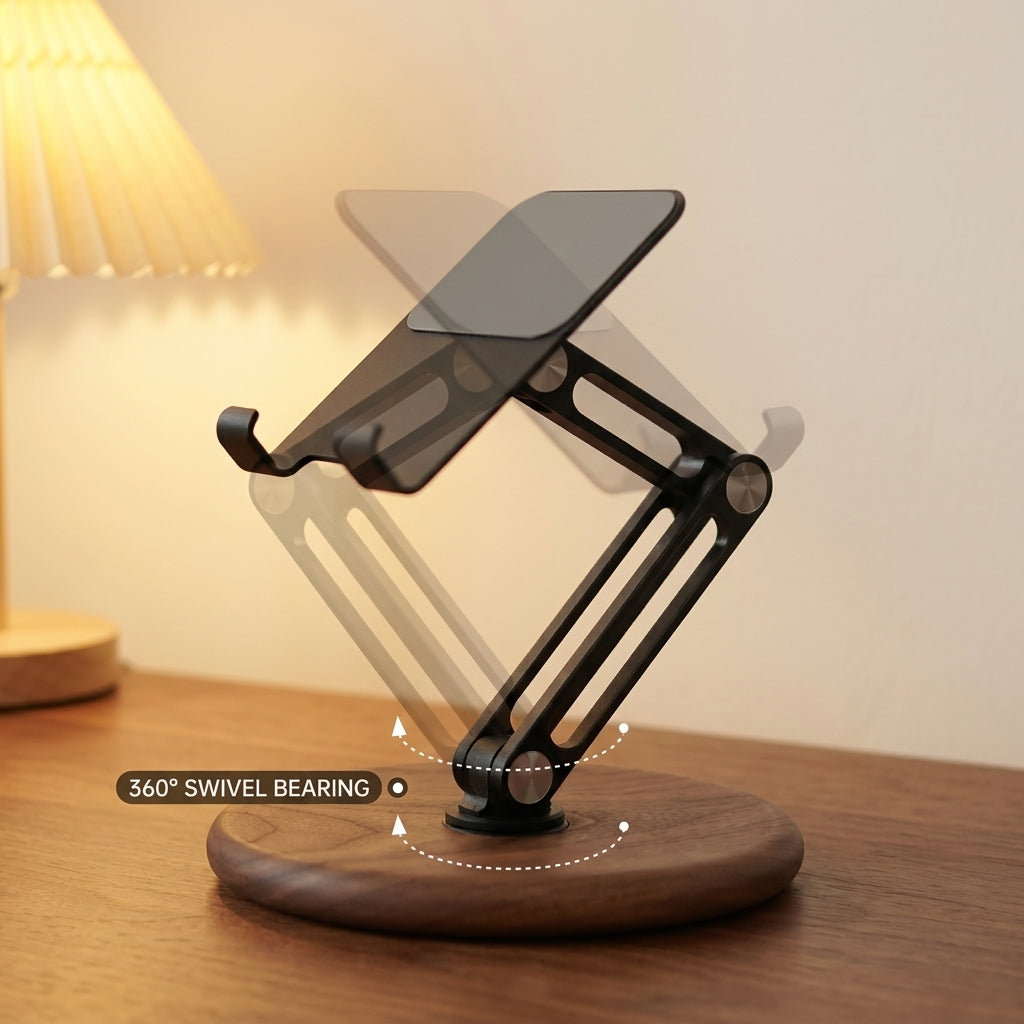 Adjustable Walnut Phone & Tablet Stand