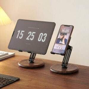 Adjustable Walnut Phone & Tablet Stand alternate view