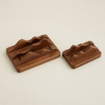 Adjustable Walnut Vertical Laptop Stand alternate view