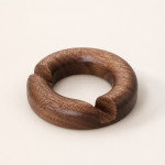 Round Walnut Phone Stand