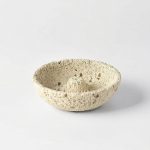 Minimalist Wabi-Sabi Incense Holder — Faux Concrete Resin Bowl in a warm desk setup