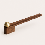 Walnut & Brass Incense Holder