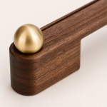 Walnut & Brass Incense Holder product detail